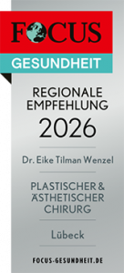 FOCUS-Empfehlungssiegel 2026: Plastischer & ästhetischer Chirurg in Lübeck - Dr. Eike Tilman Wenze FOCUS-Empfehlungssiegel 2026: Plastischer & ästhetischer Chirurg in Lübeck - Dr. Eike Tilman Wenzel